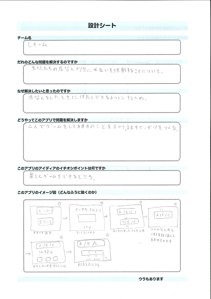 Cチーム_設計シート